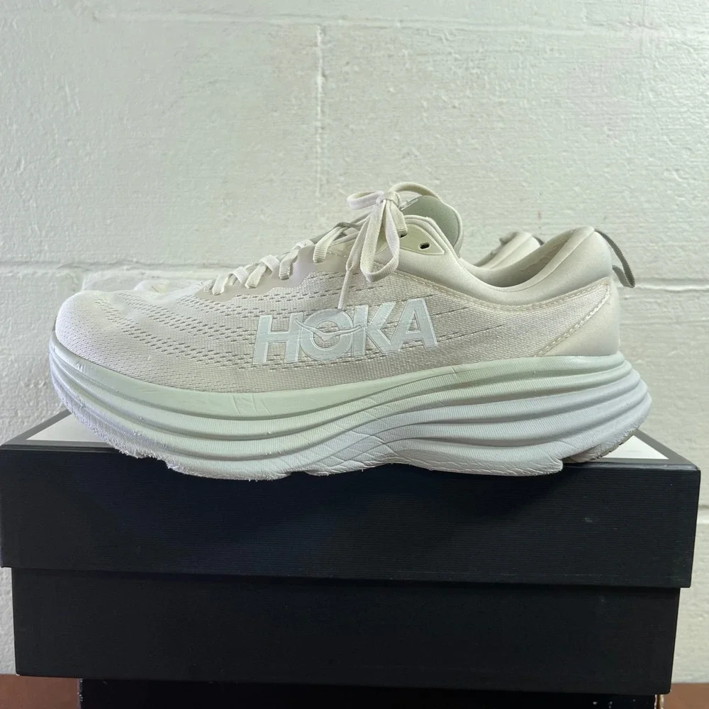 Hoka One One Bondi‎ 8 1127953 OKB Oatmilk Barley Running Shoes Men's 11.5 2E